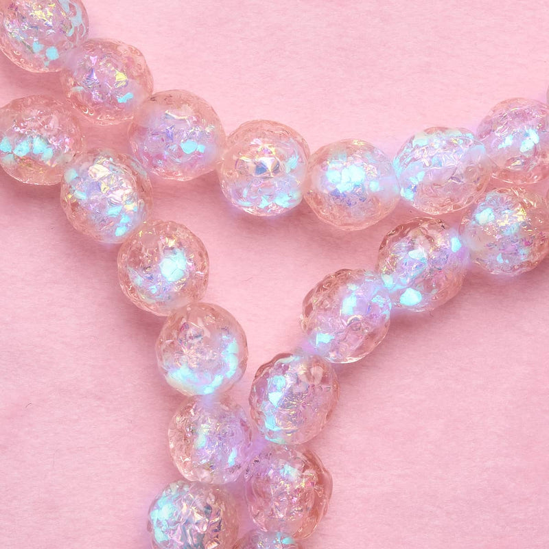 Apricot Ice | Firework Glass Ice Drop Bracelet