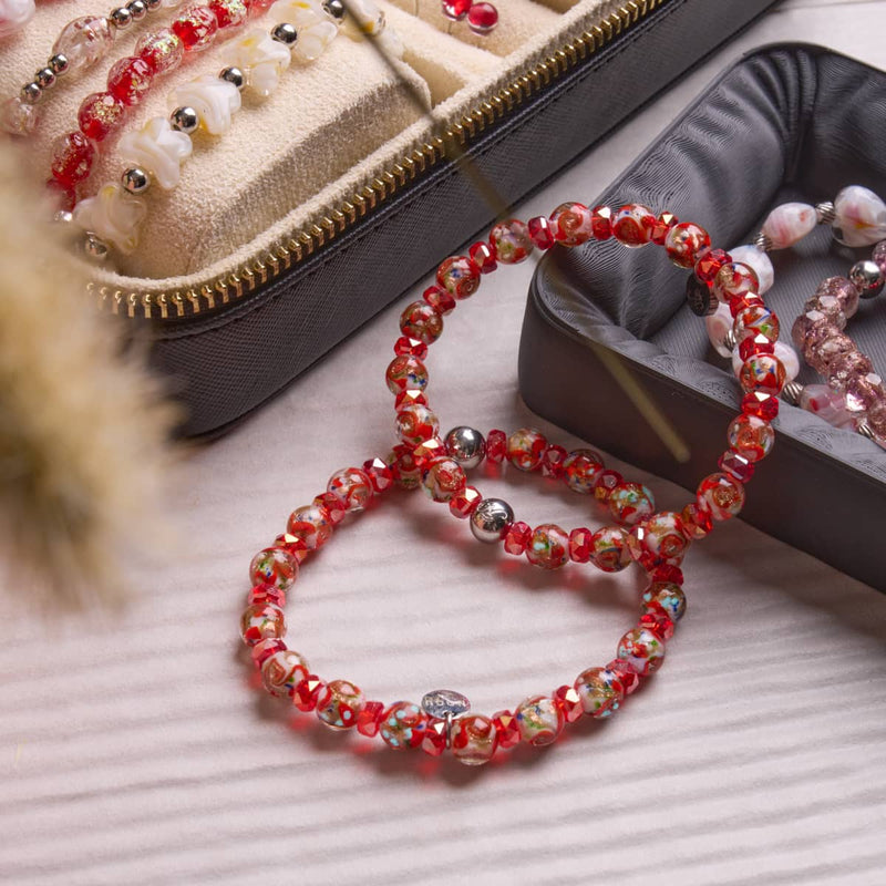 Ruby | Firefly Glass x Crystal Swirl Bracelet