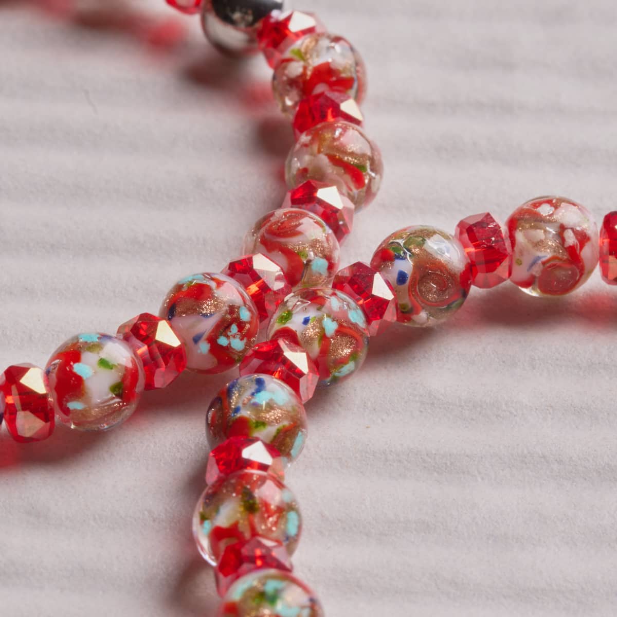 Ruby | Firefly Glass x Crystal Swirl Bracelet