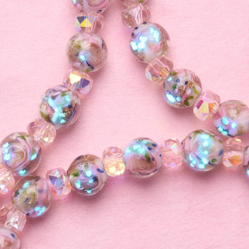 Pink | Firefly Glass x Crystal Swirl Bracelet