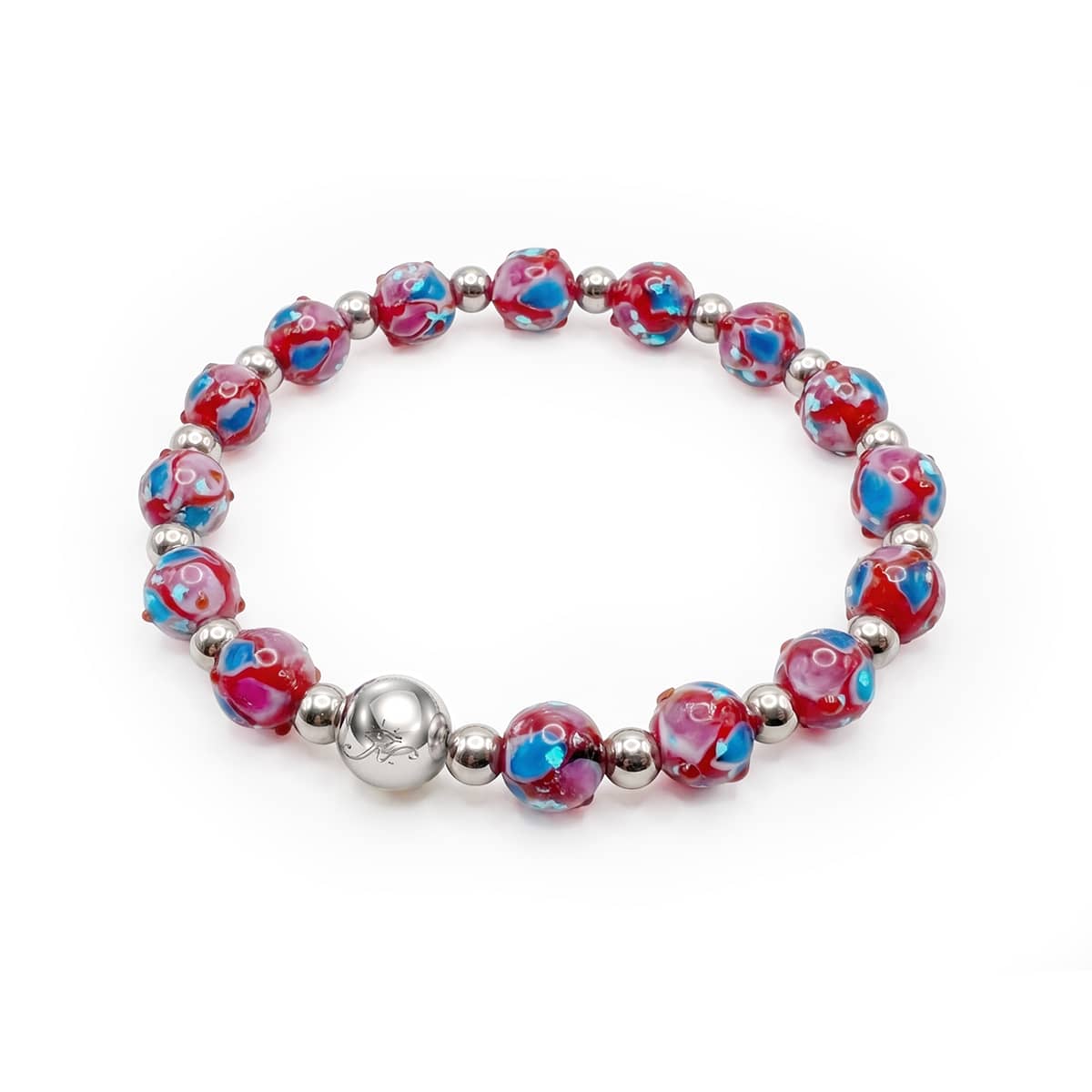 Cherry | Firefly Glass Tulip Bracelet