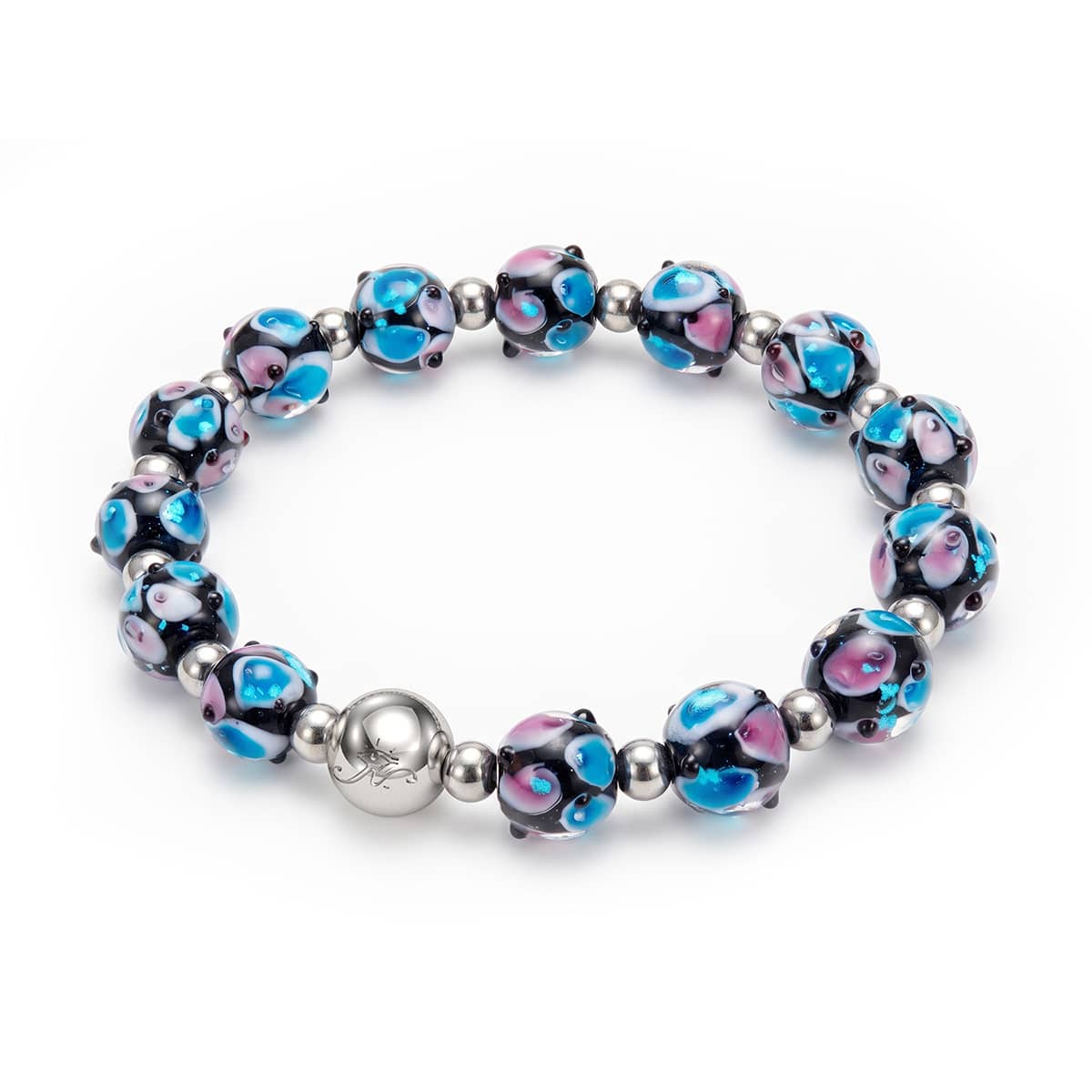 Blueberry | Firefly Glass Tulip Bracelet