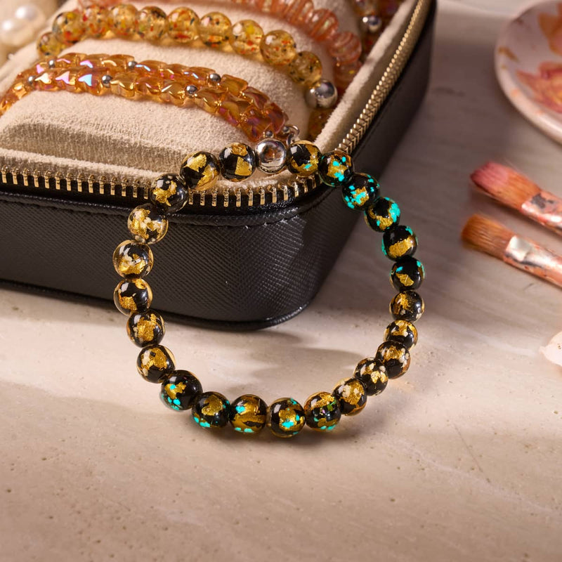Golden Eclipse | Lunar Glass Bracelet