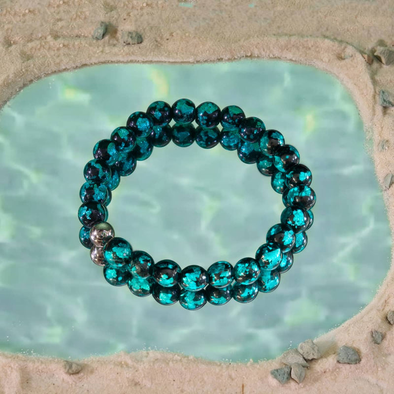 Teal Eclipse | Lunar Glass Bracelet