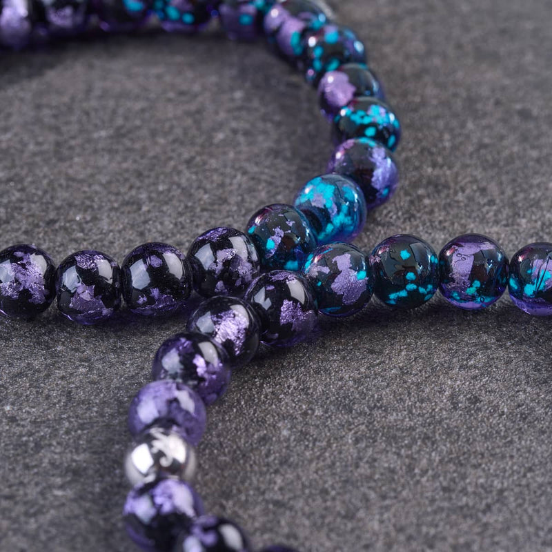 Violet Eclipse | Lunar Glass Bracelet