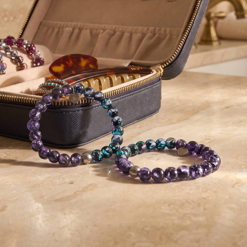 Violet Eclipse | Lunar Glass Bracelet