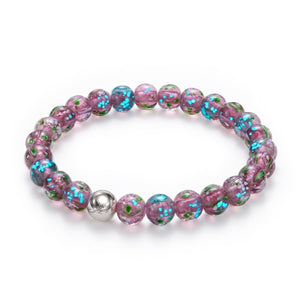 Lilac | Firefly Glass Bloomswirl Bracelet