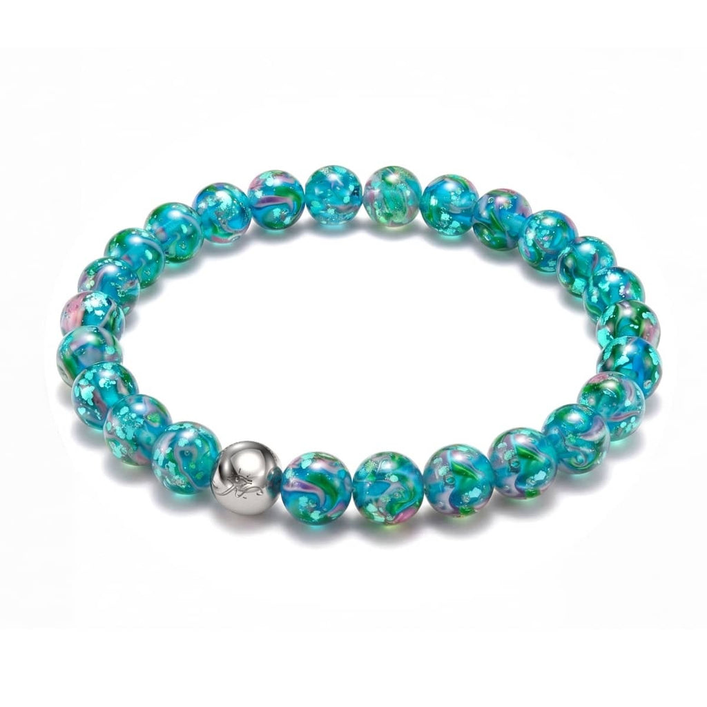 Teal | Firefly Glass Bloomswirl Bracelet– NOGU USA