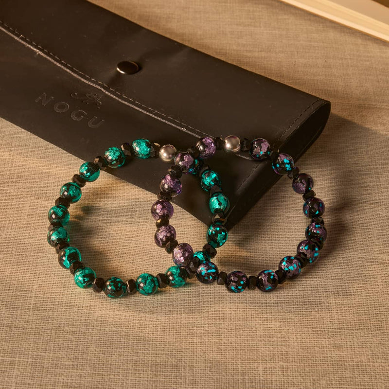 Halo Tide | Lunar Glass Bracelet 2-Set