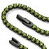 Peridot Crystal x Gunmetal | Tennis Club Bracelet