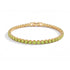 Peridot Crystal x 18k Gold | Tennis Club Bracelet
