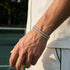Peridot Crystal x Rhodium | Tennis Club Bracelet