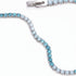 Aquamarine Ombre Crystal x Rhodium | Tennis Club Bracelet