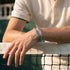Aquamarine Ombre Crystal x Rhodium | Tennis Club Bracelet