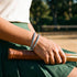 Topaz Crystal x Rhodium | Tennis Club Bracelet