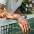 Topaz Crystal x Rhodium | Tennis Club Bracelet