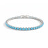 Topaz Crystal x Rhodium | Tennis Club Bracelet
