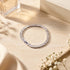 Baguette Cut Crystal x Rhodium | Tennis Bracelet