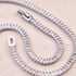 Baguette Cut Crystal x Rhodium | Tennis Bracelet
