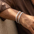 Baguette Cut Crystal x Rhodium | Tennis Bracelet