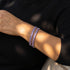 Amethyst Baguette Cut Crystal x Rhodium | Tennis Bracelet
