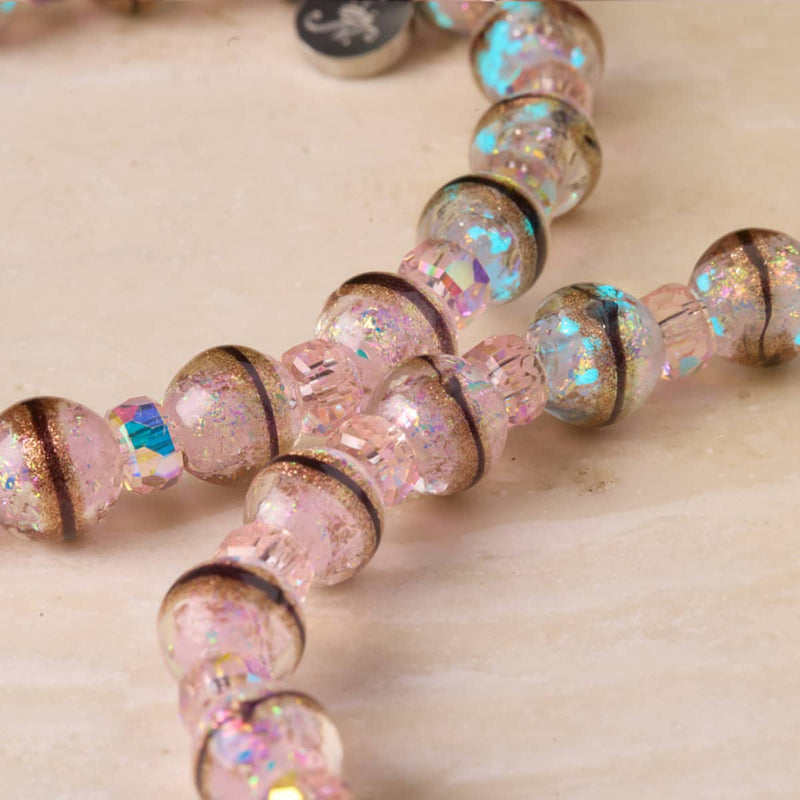 Bengal Blush | Tiger Glass Bracelet