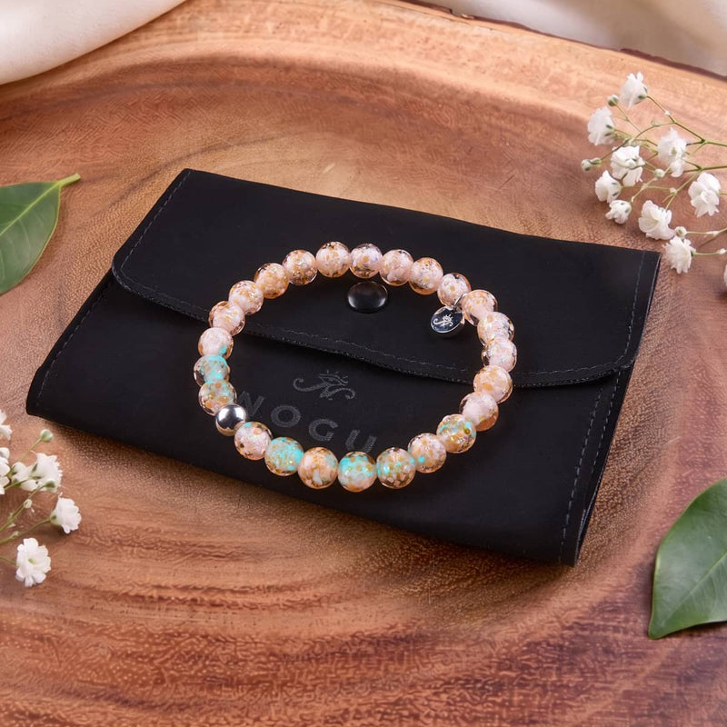 Apricot Fresco | Terrazzo Glass Bracelet