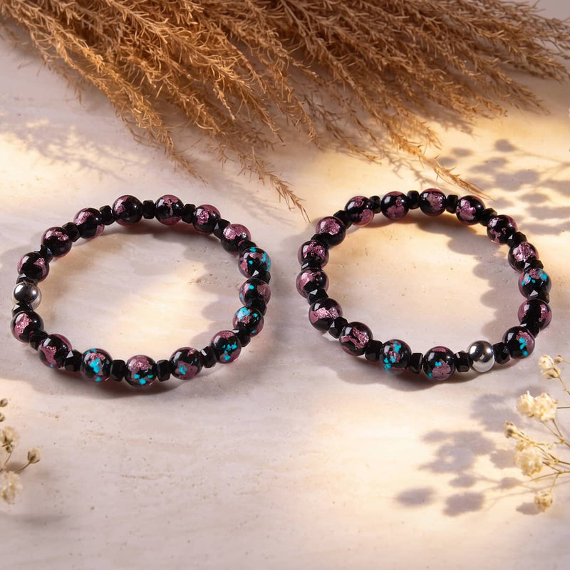 Rose Eclipse | Lunar Glass Crystal Bracelet