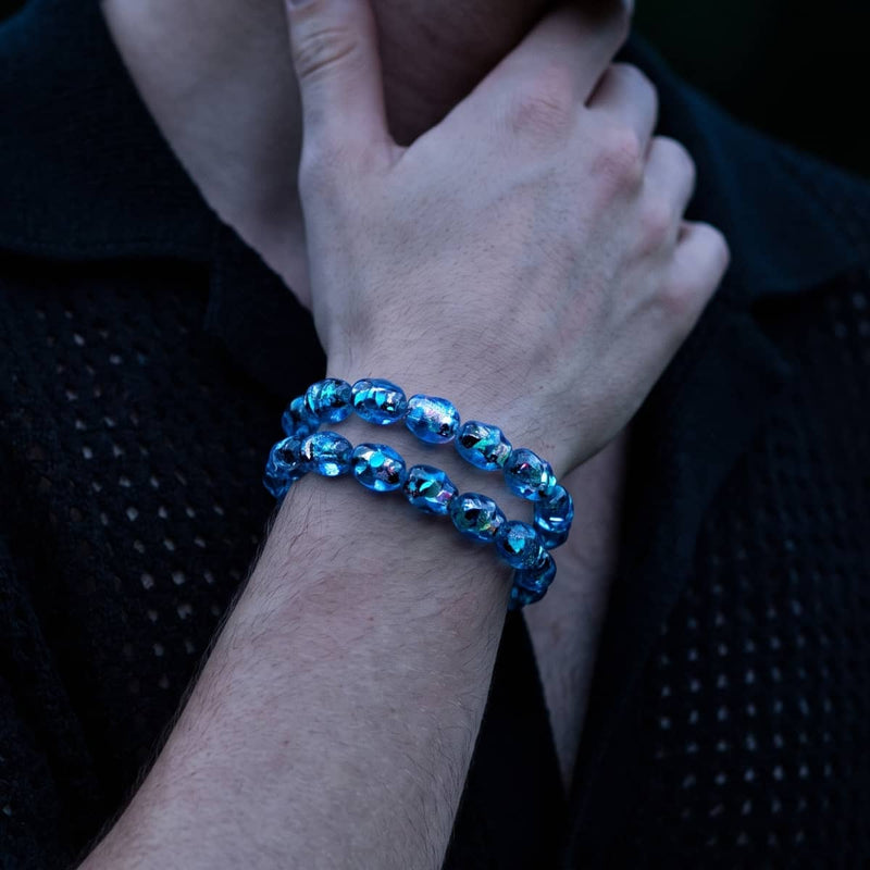 Topaz Potion | Firework Glass Micro Pebble Bracelet