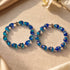 Cobalt Coast | Tiger Glass Oval Bracelet