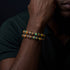 Golden Shore | Tiger Glass Oval Bracelet