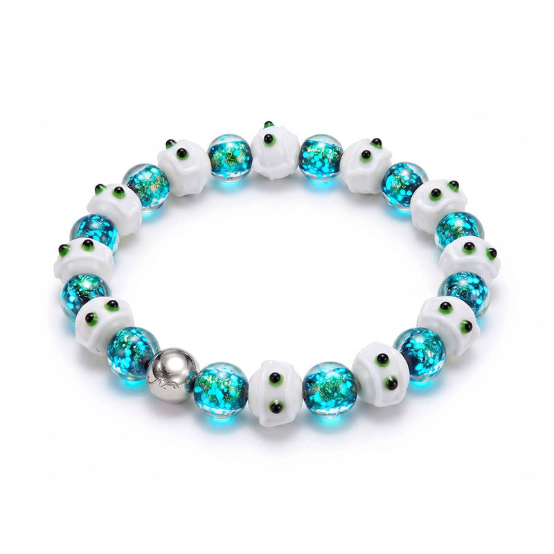 Teal Crypt | Firework Glass Mummy Bracelet