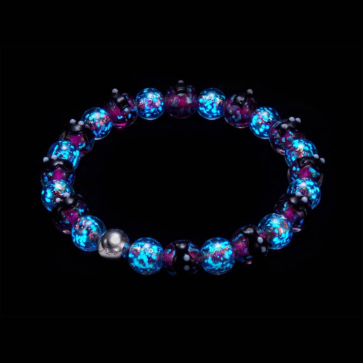 Violet Vesper | Firefly Glass Bat Bracelet