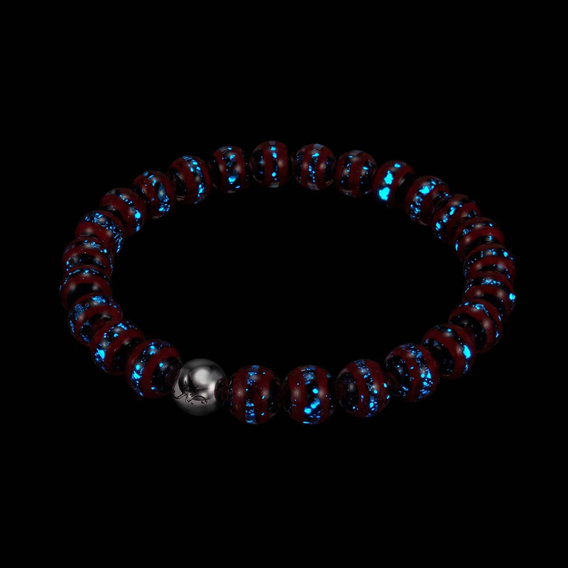 Crimson & Copper | Firework Glass Ribbon Bracelet