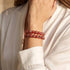 Crimson & Copper | Firework Glass Ribbon Bracelet