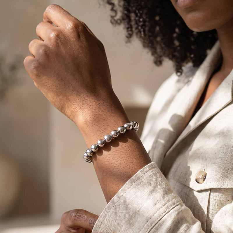NOGU Essential Hardware Bracelet | 8mm Silver