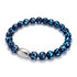 Pitch Black | .925 Sterling Silver | Firefly Glass Bracelet