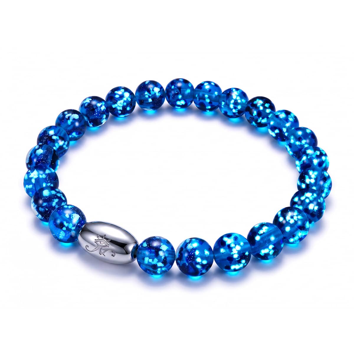 Topaz Flame | .925 Sterling Silver | Firefly Glass Bracelet