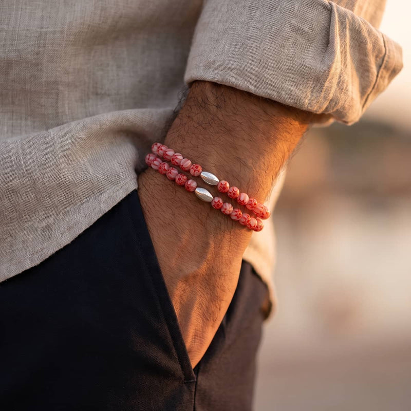 Dolce Amore | .925 Sterling Silver | Millefiori Bracelet