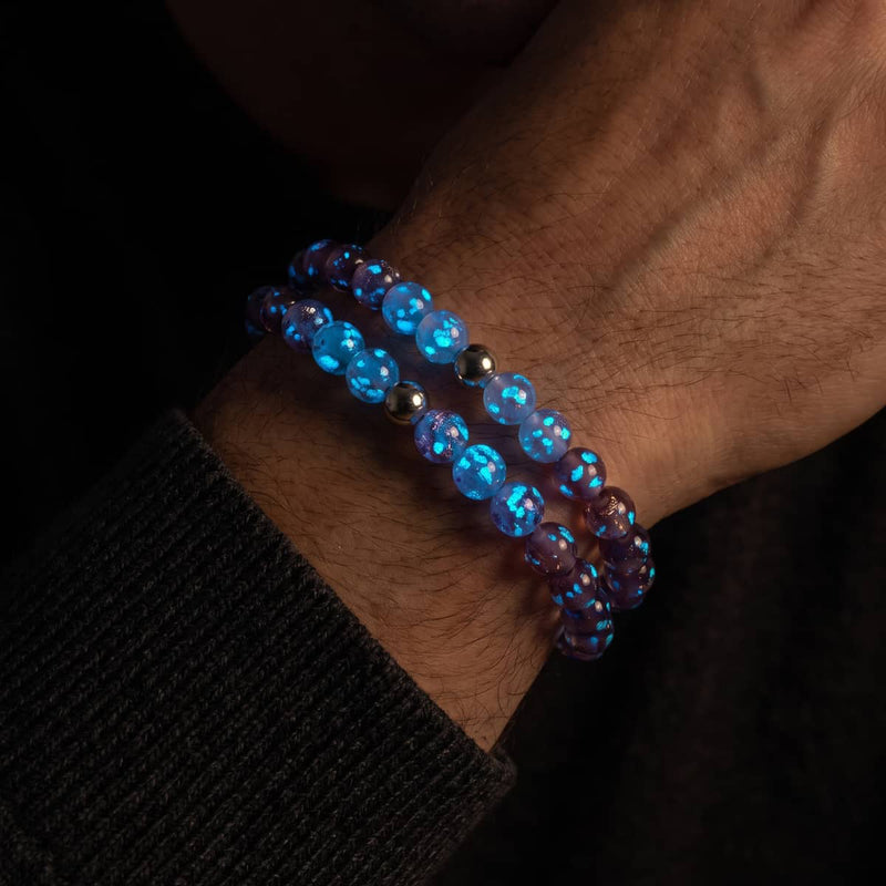Violet Ombre | 6mm Firefly Glass Bracelet