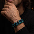 Green Astra | .925 Sterling Silver | Solar Glass Bracelet