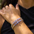 Indigo | Silver | Firefly Glass Cascade Bracelet
