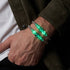 Indigo | Silver | Firefly Glass Cascade Bracelet