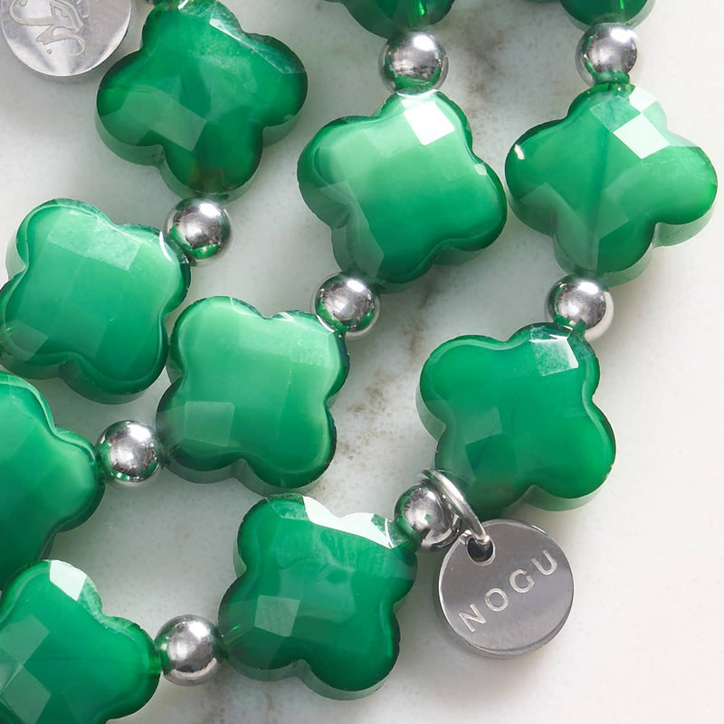 Emerald Luck | Clover Bracelet