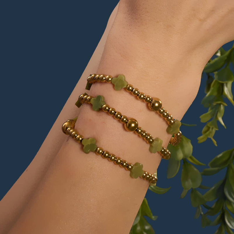 Lucky Laurel | Gold | Clover Essence Bracelet