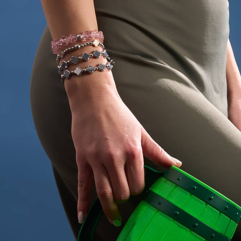 Misty Meadow | Silver | Clover Essence Bracelet