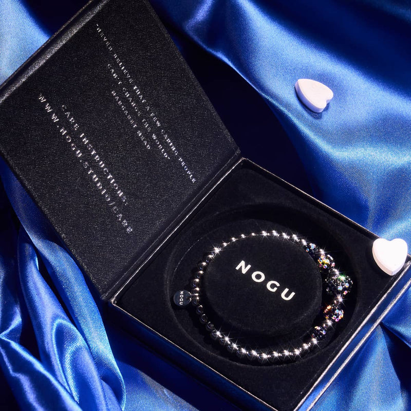 Midnight Crystal | Kikiballa Cascade Heart Bracelet