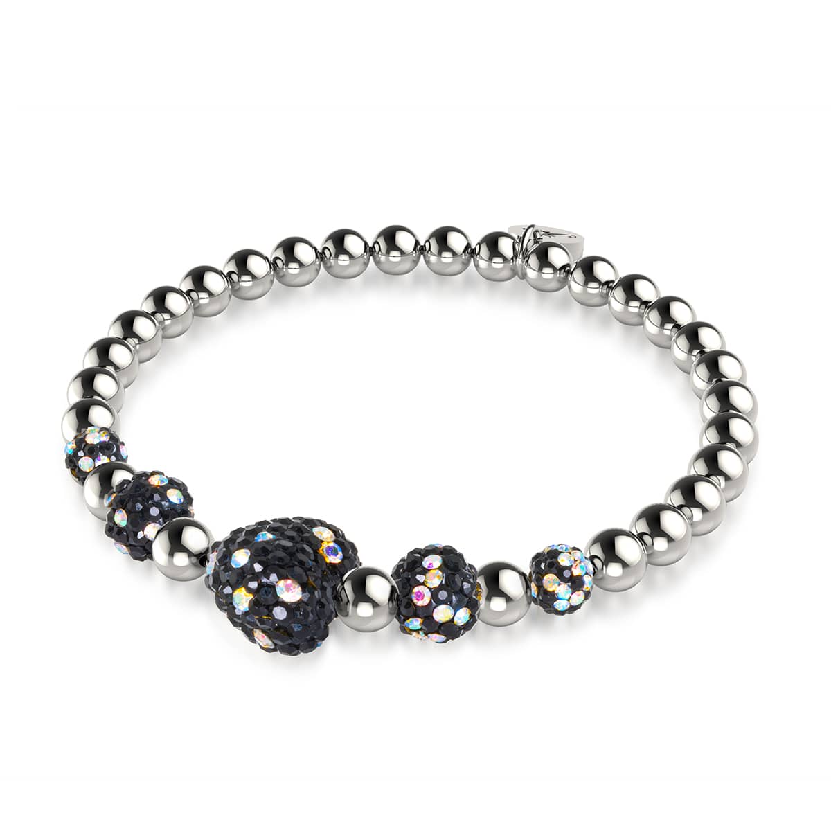 Midnight Crystal | Kikiballa Cascade Heart Bracelet
