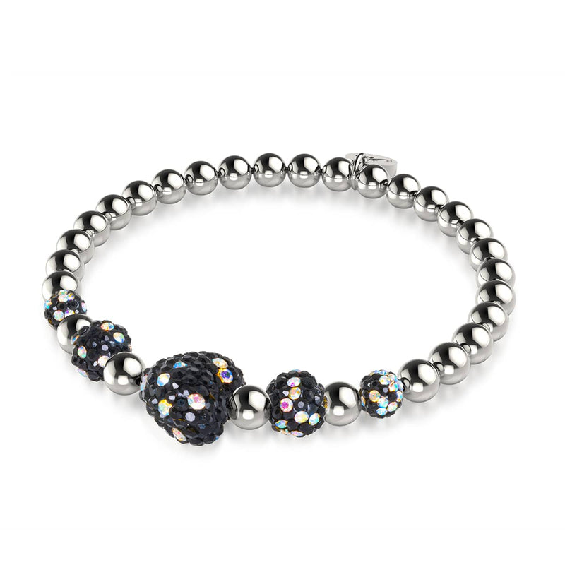 Midnight Crystal | Kikiballa Cascade Heart Bracelet