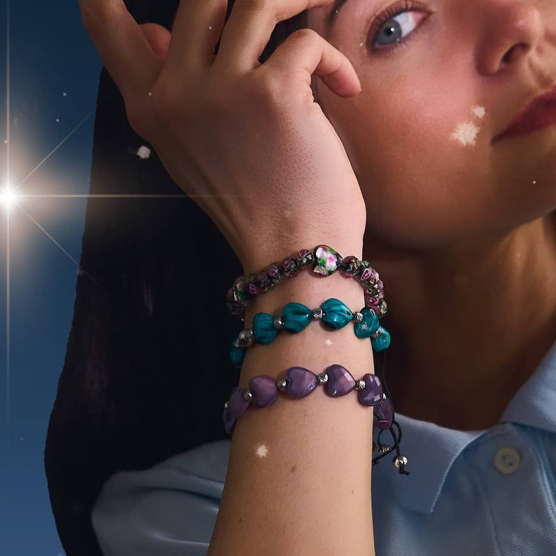 Violet Heartstring | Crystal Macrame Bracelet